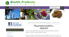 Desktop Screenshot of healthproductsaustralia.com